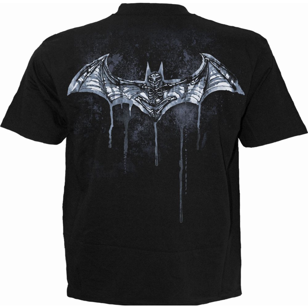 Spiral Batman - NOCTURNAL Mens T-shirt - Black